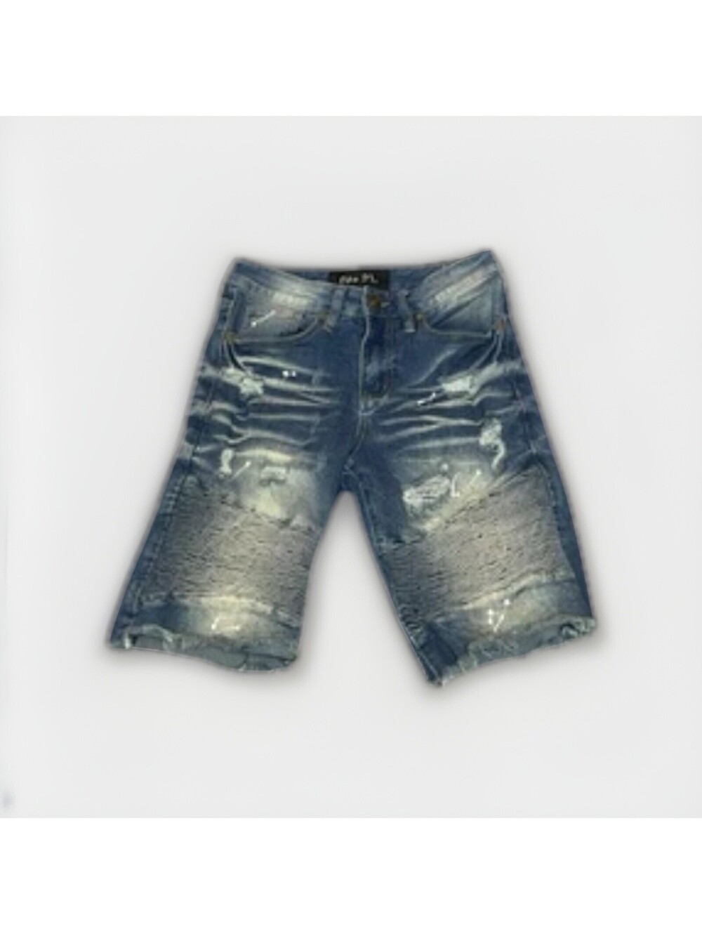 Rue 21 Supreme Flex Distressed Blue Jean Shorts Cutoff Size 26